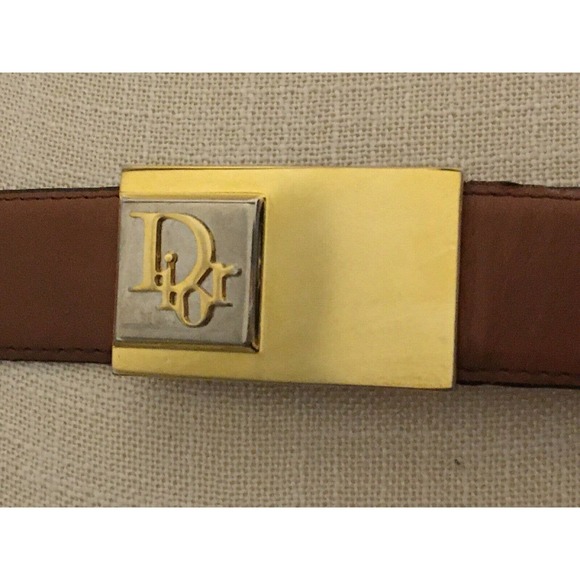Excellent Condition Vintage Christian Dior Leather Belt Size 36 main image 9